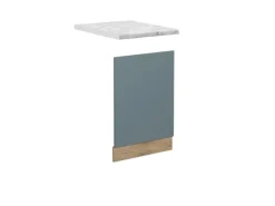 Vicco Frontblende R-Line Geschirrspüler Fronttür Blau-Grau/Goldkraft Eiche AP Marmor< Einbauküchen
