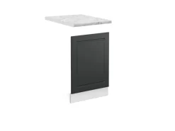 Vicco Frontblende R-Line Geschirrspüler Fronttür Anthrazit Landhaus/Weiß 45 cm AP Marmor< Einbauküchen