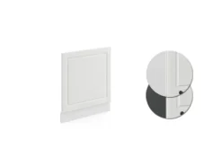 New Vicco Frontblende R-Line Geschirrspüler Fronttür Landhaus/ 60 cm ohne Arbeitsplatte Weiß