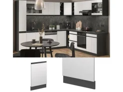 Online Vicco Frontblende R-Line Geschirrspüler Fronttür /Anthrazit 45 cm AP Anthrazit Weiß