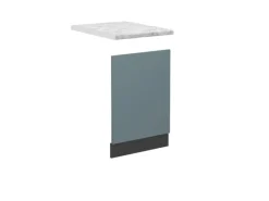 Einbauküchen<Vicco Frontblende R-Line Geschirrspüler Fronttür Blau-Grau/Anthrazit AP Marmor