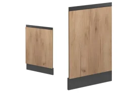 Einbauküchen<Vicco Frontblende R-Line Geschirrspüler Fronttür Goldkraft /Anthrazit AP Marmor mit Anthrazit Korpus