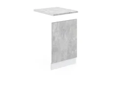 Discount Vicco Frontblende R-Line Geschirrspüler Fronttür /Weiß 45 cm AP Marmor Beton