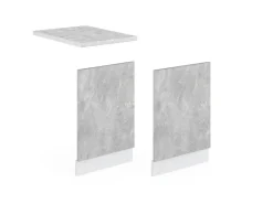 Discount Vicco Frontblende R-Line Geschirrspüler Fronttür /Weiß 45 cm AP Marmor Beton