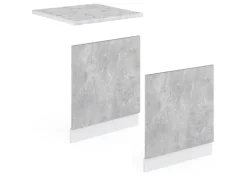 Online Vicco Frontblende R-Line Geschirrspüler Fronttür /Weiß 60 cm ohne Arbeitsplatte Beton
