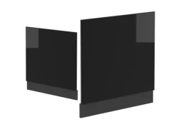 New Vicco Frontblende R-Line Schwarz Hochglanz/Anthrazit 60 cm ohne Arbeitsplatte Schwarz Glänzend