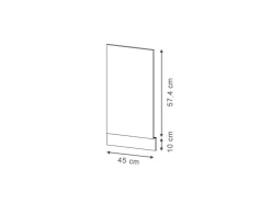 Einbauküchen<Vicco Geschirrspülblende Fame-Line Eiche Paneel 45 cm