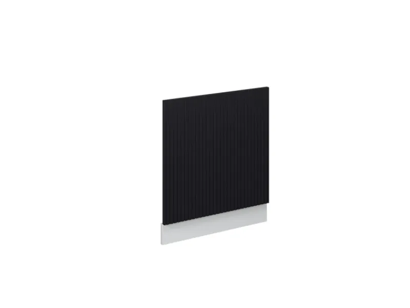 Hot Vicco Geschirrspülblende Fame-Line Gestreift 60 cm ohne Arbeitsplatte Schwarz