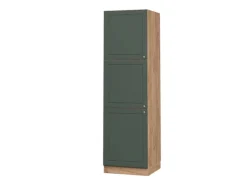 Outlet Vicco Herdumbauschrank Fame-Line Grün-Gold Landhaus/Goldkraft Eiche 60 cm Dunkelgrün