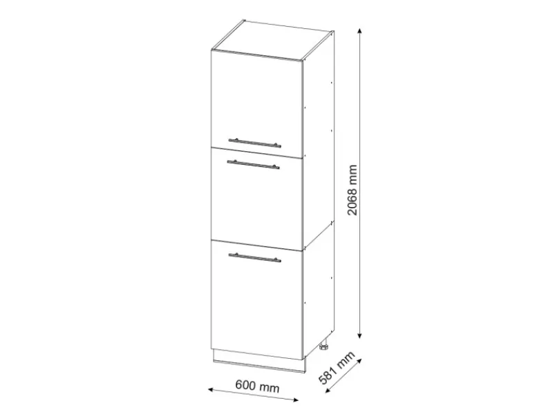 Outlet Vicco Herdumbauschrank Fame-Line Grün-Gold Landhaus/Goldkraft Eiche 60 cm Dunkelgrün