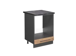 Vicco Herdumbauschrank Fame-Line Goldkraft /Anthrazit 60 cm AP Anthrazit< Einbauküchen