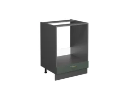 Einbauküchen<Vicco Herdumbauschrank Fame-Line Grün-Gold Landhaus/Anthrazit 60 cm ohne Arbeitsplatte
