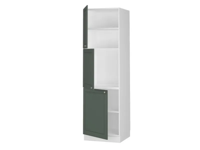 Vicco Herdumbauschrank Fame-Line Herdschrank Grün-Gold Landhaus/Weiß 60 cm< Herde