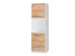 Vicco Herdumbauschrank Fame-Line Goldkraft /Weiß 60 cm mit Offenem Regal< Pantryküchen|Kücheninseln