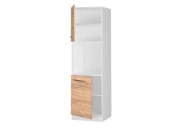 Vicco Herdumbauschrank Fame-Line Goldkraft /Weiß 60 cm mit Offenem Regal< Pantryküchen|Kücheninseln