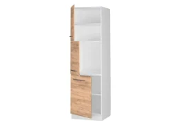 Kochfelder<Vicco Herdumbauschrank Fame-Line Herdschrank Goldkraft /Weiß 60 cm