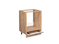 Clearance Vicco Herdumbauschrank Fame-Line Grün-Gold Landhaus/Goldkraft Eiche 60 cm ohne Arbeitsplatte Dunkelgrün