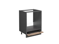 Vicco Herdumbauschrank Fame-Line Goldkraft /Anthrazit 60 cm ohne Arbeitsplatte< Einbauküchen|Küchenschränke