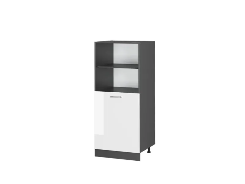 Vicco Herdumbauschrank R-Line Herdschrank Hochglanz/Anthrazit 60 cm< Kücheninseln|Küchenschränke