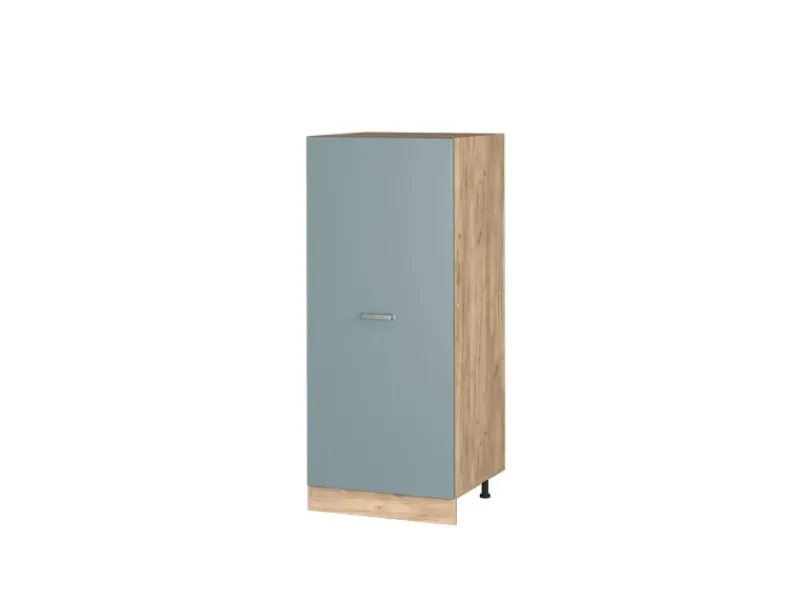Vicco Herdumbauschrank R-Line Küchenkommode Blau-Grau/Goldkraft Eiche 60 cm< Herde