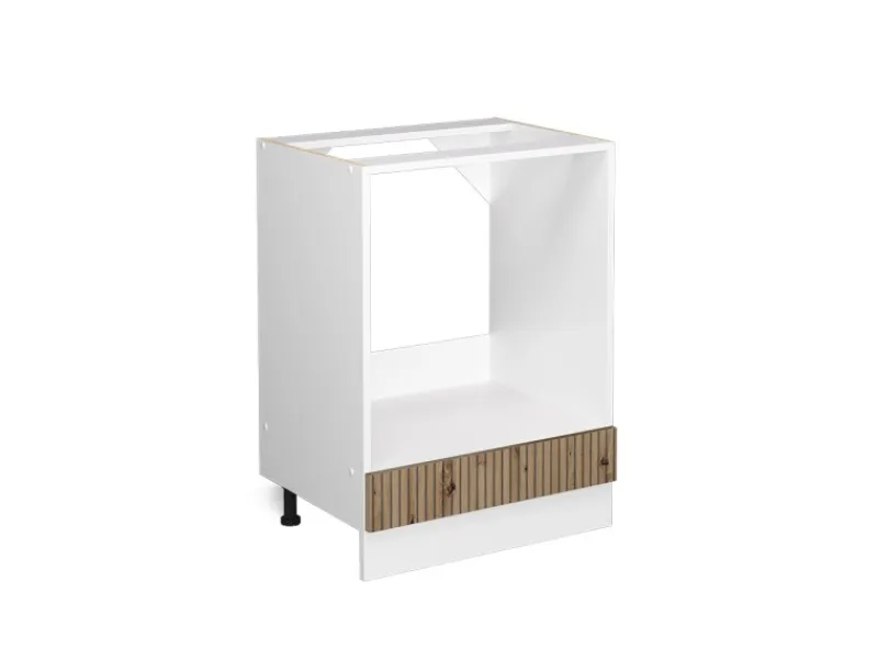 Vicco Herdumbauschrank R-Line Artisan-Eiche/Weiß 60 cm ohne Arbeitsplatte< Pfannen