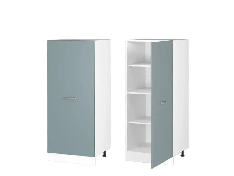 Vicco Herdumbauschrank R-Line Küchenkommode Blau-Grau/Weiß 60 cm< Herde|Küchenschränke