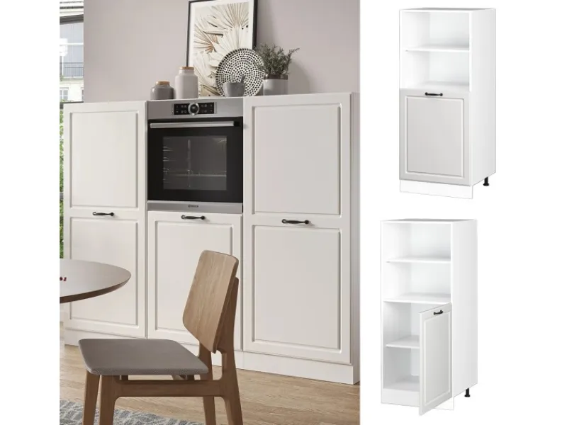 Vicco Herdumbauschrank R-Line Herdschrank Landhaus/ 60 cm< Herde