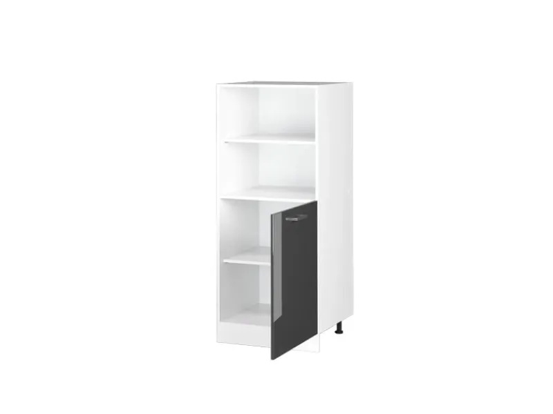 Herde<Vicco Herdumbauschrank R-Line Herdschrank Hochglanz/Weiß 60 cm