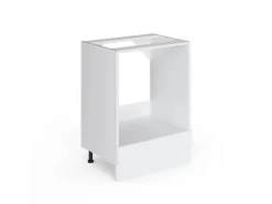 New Vicco Herdumbauschrank R-Line Hochglanz/ 60 cm ohne Arbeitsplatte Weiß