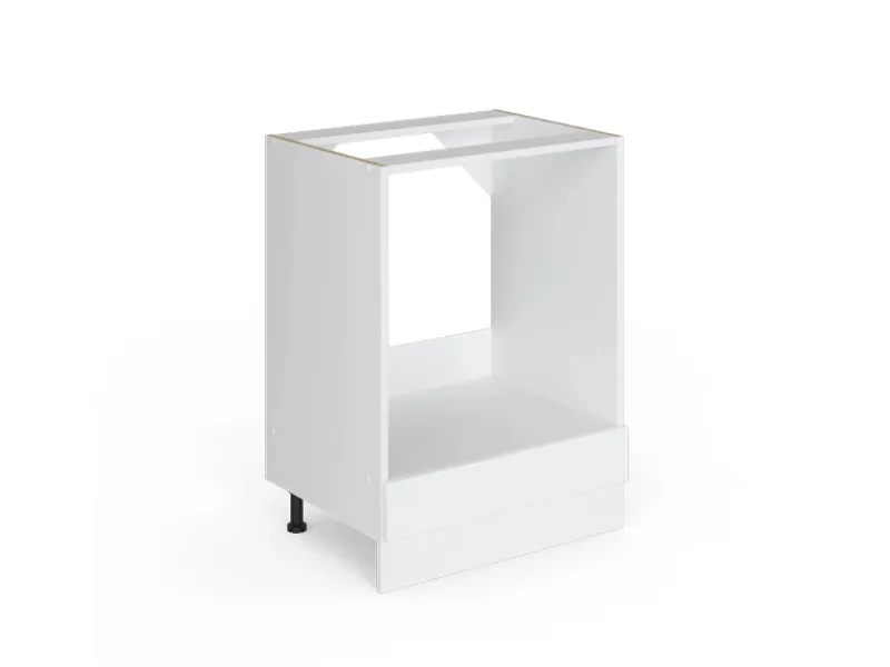 New Vicco Herdumbauschrank R-Line Hochglanz/ 60 cm ohne Arbeitsplatte Weiß