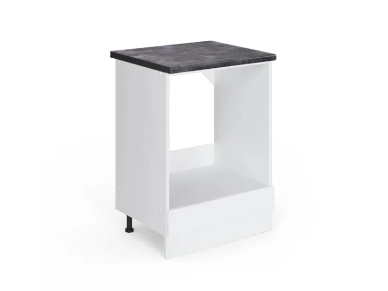 Vicco Herdumbauschrank R-Line Hochglanz/ 60 cm AP Anthrazit< Kochfelder|Küchenschränke