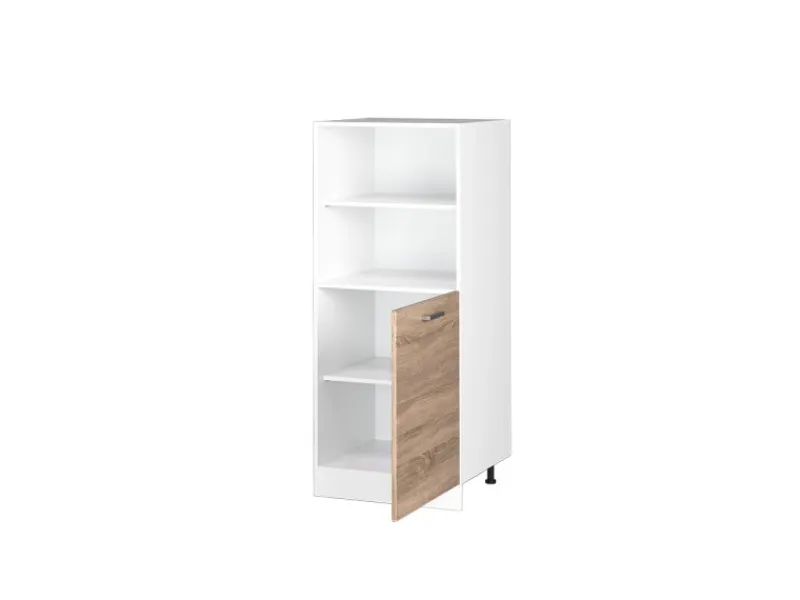 Einbauküchen<Vicco Herdumbauschrank R-Line Herdschrank Sonoma/Weiß 60 cm