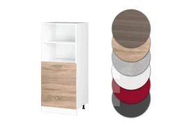 Einbauküchen<Vicco Herdumbauschrank R-Line Herdschrank Sonoma/Weiß 60 cm