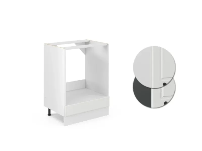 Herde<Vicco Herdumbauschrank R-Line Landhaus/ 60 cm ohne Arbeitsplatte