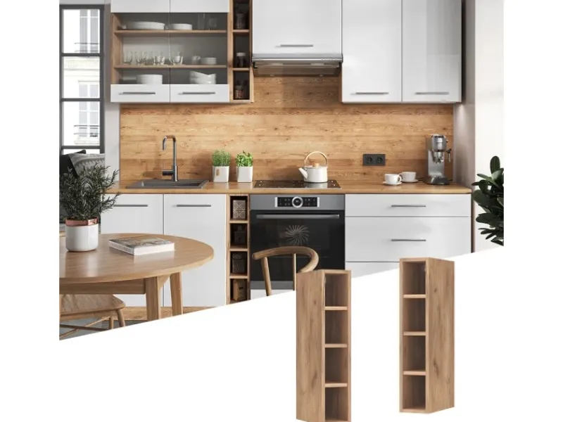 Vicco Hängeschrank Fame-Line Offener Küchenschrank Goldkraft /Goldkraft 15 cm< Küchenregale|Küchenschränke