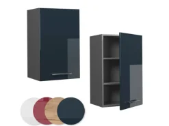 Vicco Hängeschrank Fame-Line Hängender Küchenschrank Hochglanz/Anthrazit 45 cm< Pfannen|Küchenschränke