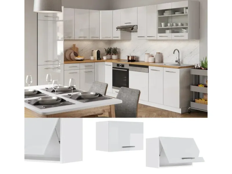 Vicco Hängeschrank Fame-Line Hängender Küchenschrank Hochglanz/ 60 cm Flach< Küchenschränke