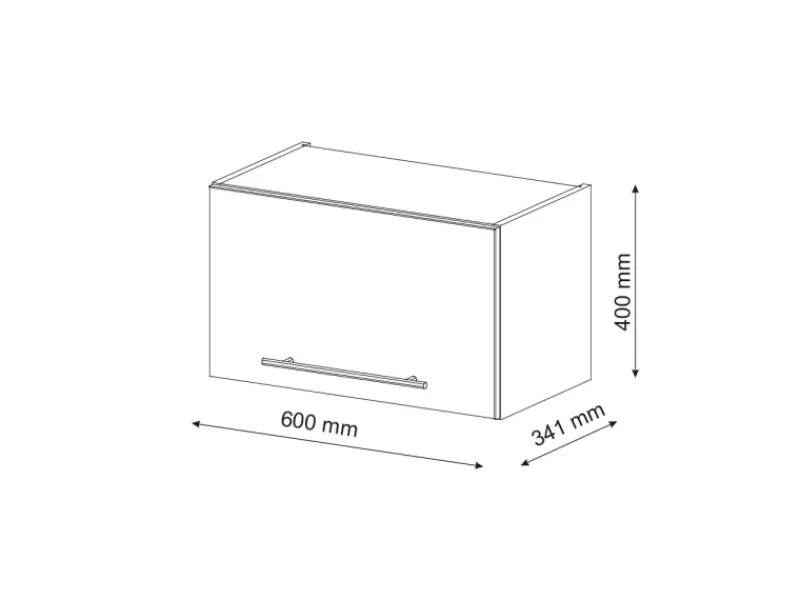 Vicco Hängeschrank Fame-Line Grün-Gold Landhaus/Goldkraft Eiche 60 cm Flach< Küchenschränke