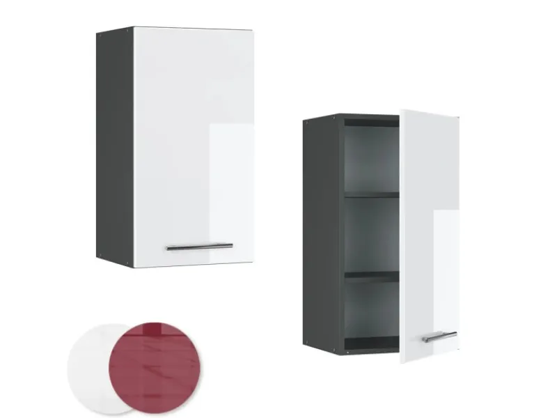 Küchenschränke<Vicco Hängeschrank Fame-Line Hängender Küchenschrank Hochglanz/Anthrazit 40 cm