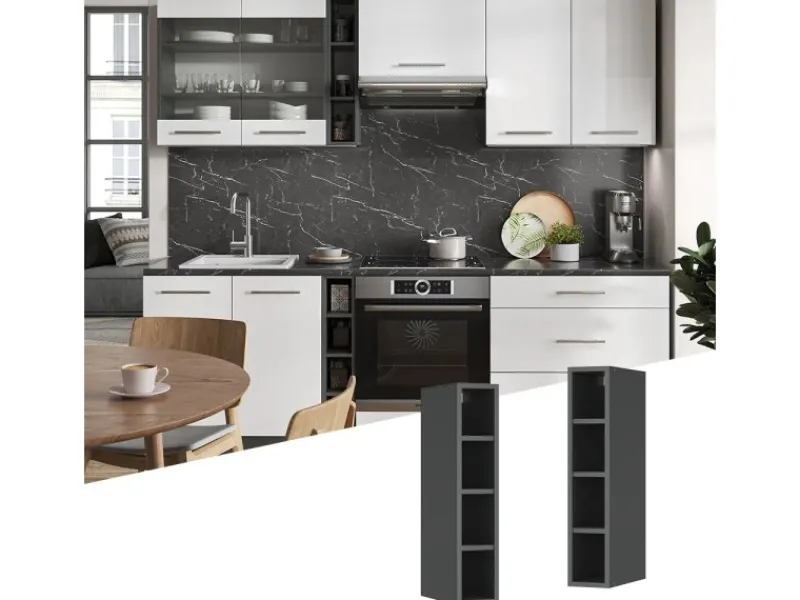 Vicco Hängeschrank Fame-Line Offener Küchenschrank 15 cm< Küchenschränke|Küchenregale