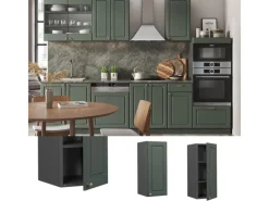 Online Vicco Hängeschrank Fame-Line Hängender Küchenschrank Grün-Gold Landhaus/Anthrazit 30 cm Dunkelgrün
