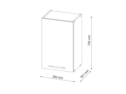 Online Vicco Hängeschrank Fame-Line Hängender Küchenschrank Grün-Gold Landhaus/Anthrazit 30 cm Dunkelgrün