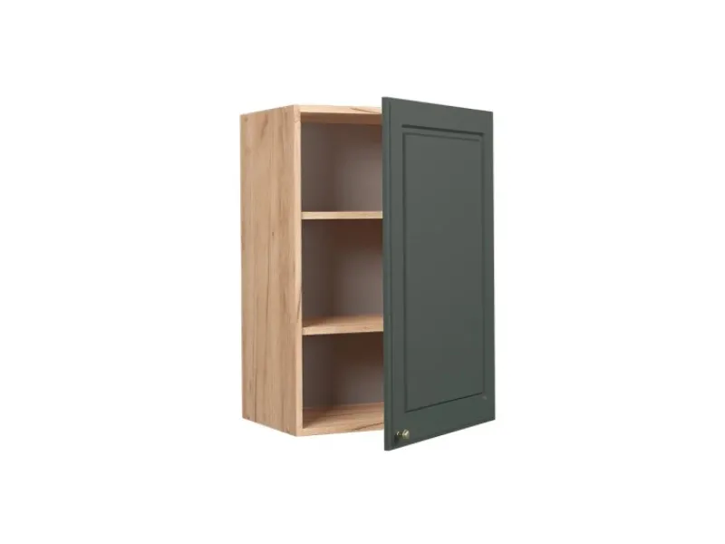 Küchenschränke<Vicco Hängeschrank Fame-Line Grün-Gold Landhaus/Goldkraft Eiche 50 cm