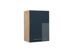 Clearance Vicco Hängeschrank Fame-Line Hochglanz/Goldkraft Eiche 50 cm Dunkelblau