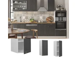 Vicco Hängeschrank Fame-Line Hängender Küchenschrank -Gold/Weiß 30 cm< Küchenschränke