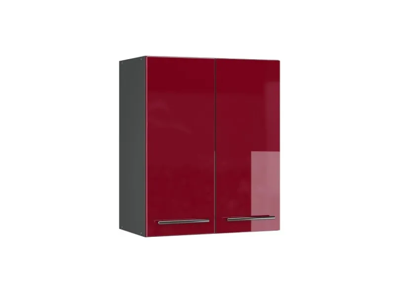 Online Vicco Hängeschrank Fame-Line Hängender Küchenschrank Bordeaux Hochglanz/Anthrazit 60 cm Bordeaux-Glanz