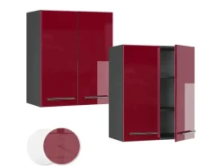 Online Vicco Hängeschrank Fame-Line Hängender Küchenschrank Bordeaux Hochglanz/Anthrazit 60 cm Bordeaux-Glanz