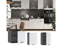 Vicco Hängeschrank Fame-Line Hängender Küchenschrank Landhaus/Anthrazit 50 cm< Küchenschränke
