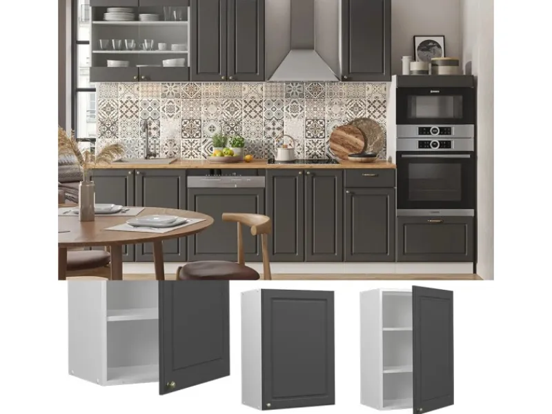Küchenschränke<Vicco Hängeschrank Fame-Line Hängender Küchenschrank -Gold/Weiß 50 cm
