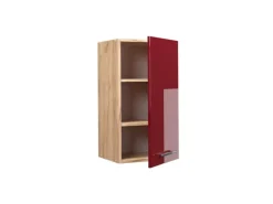 Vicco Hängeschrank Fame-Line Bordeaux Hochglanz/Goldkraft Eiche 40 cm Bordeaux-Glanz